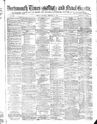 cover page of Portsmouth Times and Naval Gazette published on December 30, 1871