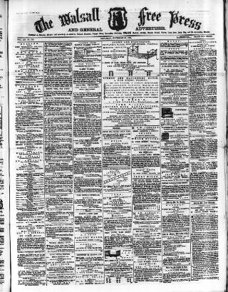 cover page of Walsall Free Press and General Advertiser published on November 30, 1867