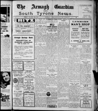 cover page of Armagh Guardian published on February 28, 1941