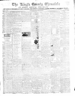 cover page of Kings County Chronicle published on November 30, 1864