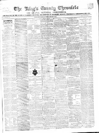 cover page of Kings County Chronicle published on February 28, 1866