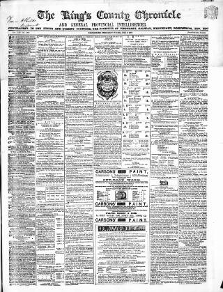 cover page of Kings County Chronicle published on July 6, 1870