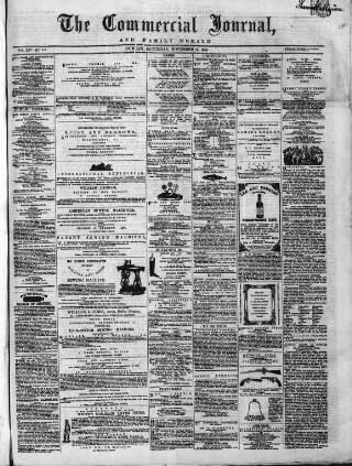 cover page of Commercial Journal published on November 15, 1862