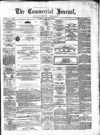 cover page of Commercial Journal published on November 30, 1867