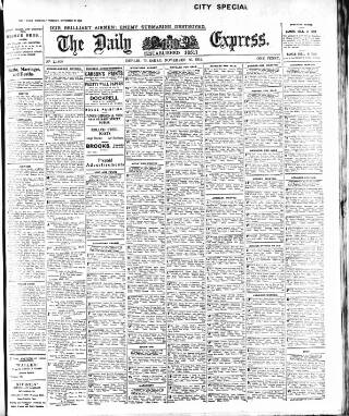 cover page of Dublin Daily Express published on November 30, 1915