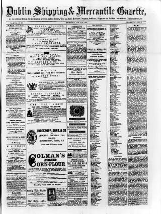 cover page of Dublin Shipping and Mercantile Gazette published on July 26, 1870