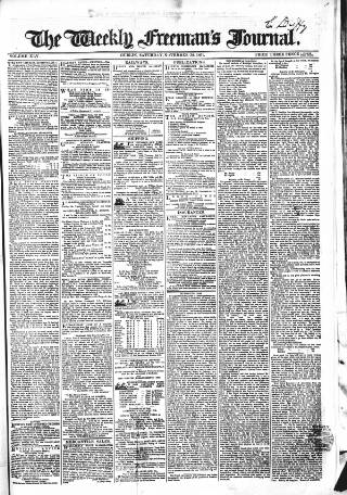 cover page of Weekly Freeman's Journal published on November 30, 1861