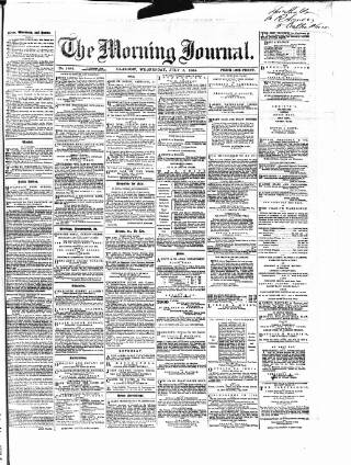 cover page of Glasgow Morning Journal published on July 6, 1864