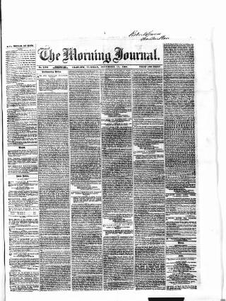 cover page of Glasgow Morning Journal published on November 15, 1864