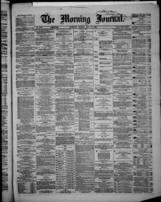 cover page of Glasgow Morning Journal published on May 29, 1868