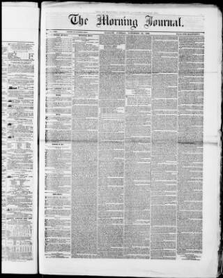 cover page of Glasgow Morning Journal published on November 30, 1869