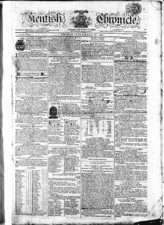 cover page of Kentish Weekly Post or Canterbury Journal published on December 30, 1803