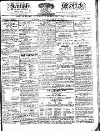 cover page of Kentish Weekly Post or Canterbury Journal published on September 18, 1827