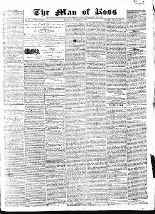 cover page of Man of Ross and General Advertiser published on November 30, 1865