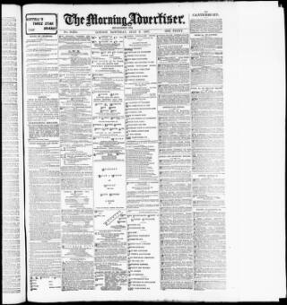 cover page of Morning Advertiser published on July 6, 1907