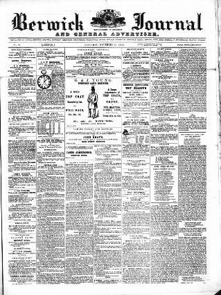 cover page of Illustrated Berwick Journal published on November 15, 1856