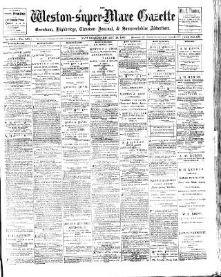 cover page of Weston-super-Mare Gazette published on February 28, 1903