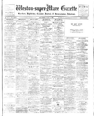 cover page of Weston-super-Mare Gazette, and General Advertiser published on July 6, 1907
