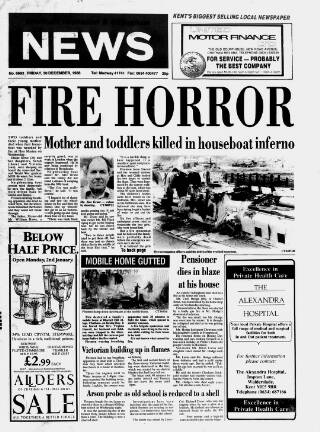 cover page of Chatham News published on December 30, 1988