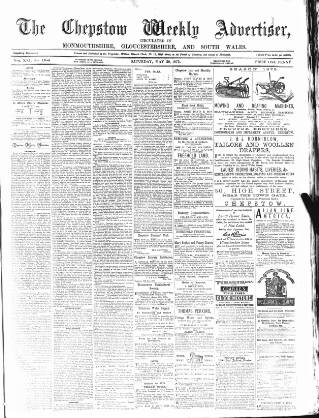 cover page of Chepstow Weekly Advertiser published on May 29, 1875