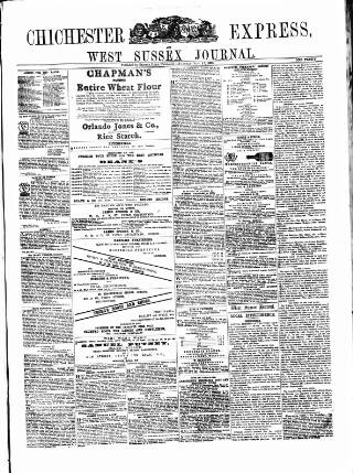 cover page of Chichester Express and West Sussex Journal published on November 15, 1870