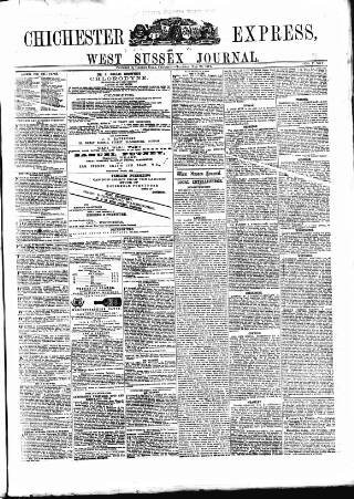 cover page of Chichester Express and West Sussex Journal published on February 28, 1871
