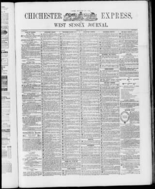 cover page of Chichester Express and West Sussex Journal published on May 29, 1900