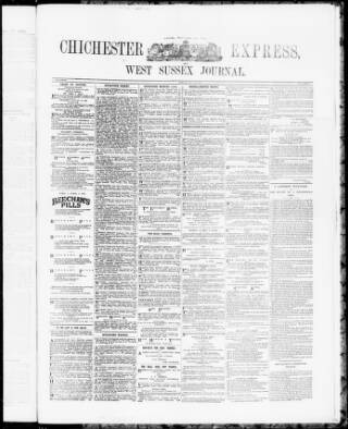 cover page of Chichester Express and West Sussex Journal published on December 30, 1902