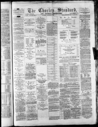 cover page of Chorley Standard and District Advertiser published on November 30, 1878