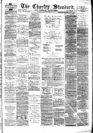 cover page of Chorley Standard and District Advertiser published on February 28, 1880