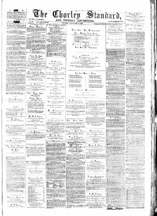 cover page of Chorley Standard and District Advertiser published on September 18, 1880