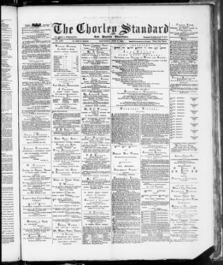 cover page of Chorley Standard and District Advertiser published on July 6, 1889