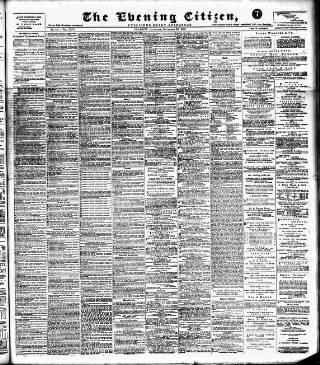 cover page of Glasgow Evening Citizen published on November 30, 1889