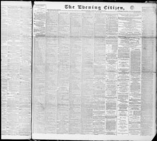 cover page of Glasgow Evening Citizen published on May 29, 1891