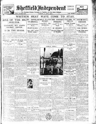 cover page of Sheffield Independent published on May 29, 1928