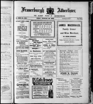 cover page of Fraserburgh Advertiser published on February 28, 1930