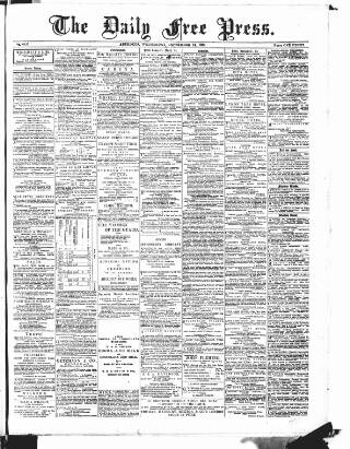 cover page of Aberdeen Free Press published on September 18, 1889