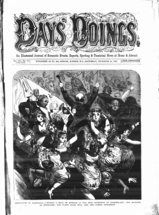 cover page of The Days' Doings published on December 30, 1871