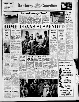 cover page of Banbury Guardian published on July 6, 1967