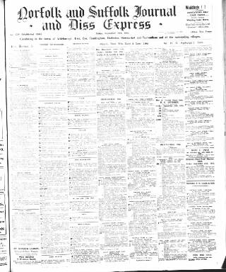 cover page of Diss Express published on September 18, 1936