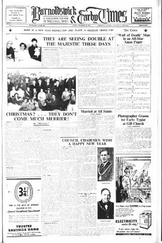 cover page of Barnoldswick & Earby Times published on December 30, 1955