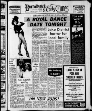 cover page of Barnoldswick & Earby Times published on May 29, 1981