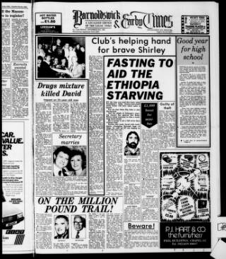 cover page of Barnoldswick & Earby Times published on November 30, 1984