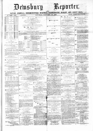 cover page of Dewsbury Reporter published on February 28, 1880