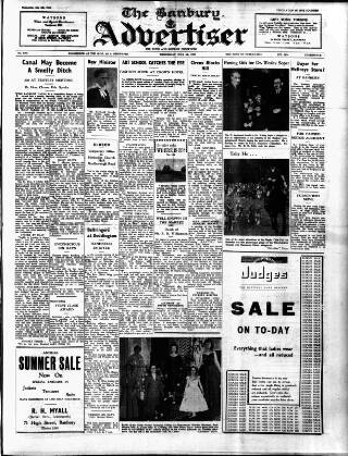 cover page of Banbury Advertiser published on July 6, 1955