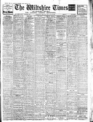 cover page of Wiltshire Times and Trowbridge Advertiser published on February 28, 1948