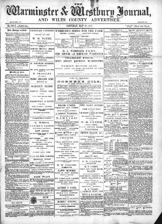 cover page of Warminster & Westbury Journal published on May 29, 1897