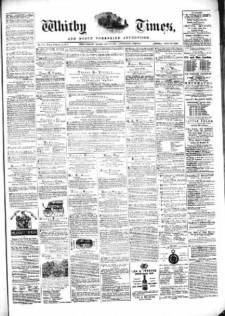 cover page of Whitby Times published on February 28, 1873