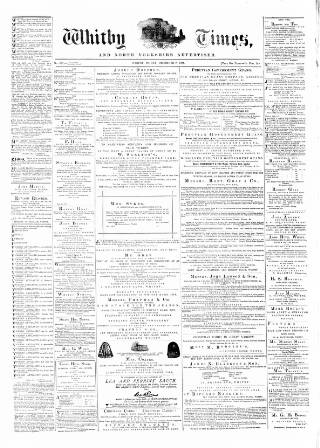 cover page of Whitby Times published on December 7, 1877