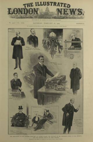 cover page of Illustrated London News published on February 28, 1903